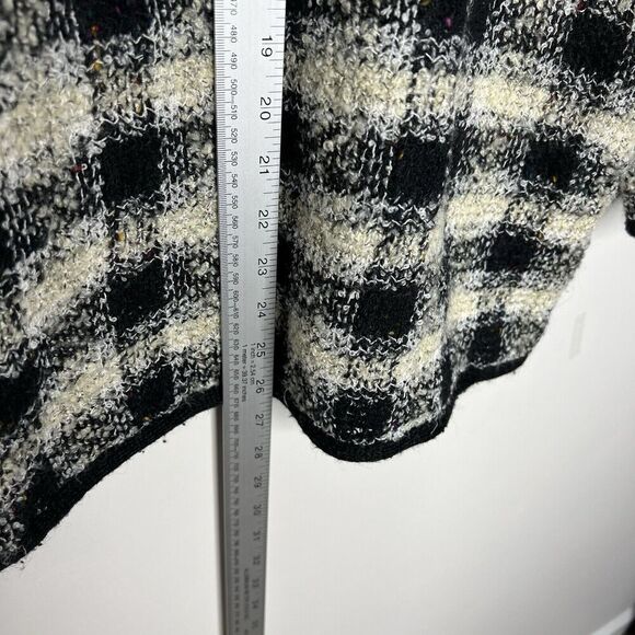 Summit Hill Cardigan Sweater Blazer Womens Petite Medium Gingham Plaid Classy - Picture 8 of 11